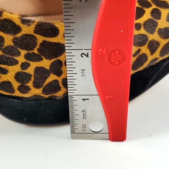 Vince Camuto~Horse Hair Ritz Cheeta Print Platform Pumps~Size 10B. S829 - Picture 6 of 8
